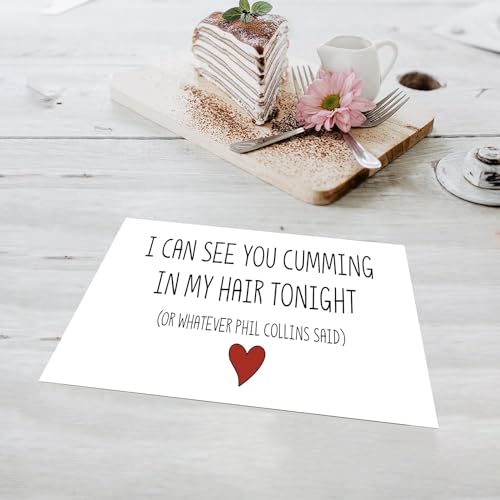 Funny Dirty Anniversary Card for Him - Raunchy Valentine's Day Gift