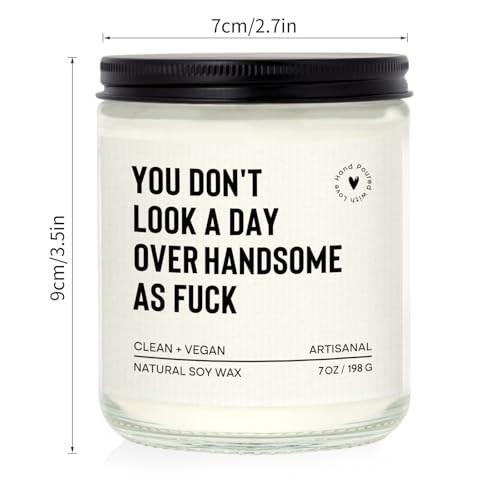 Romantic Lavender Candle for Him - Perfect Gift for Boyfriend, Husband, or Dad - 7oz
