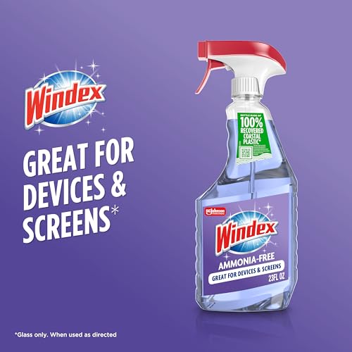 Windex Ammonia-Free Glass Cleaner Spray, 23 Oz, Streak-Free Shine