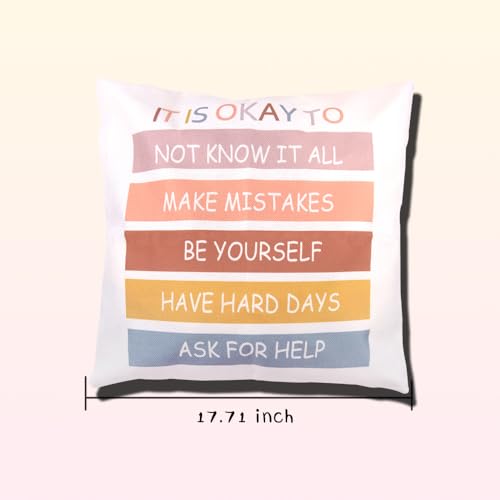 Inspirational 18x18 Pillow Covers - Positive Affirmation Gifts
