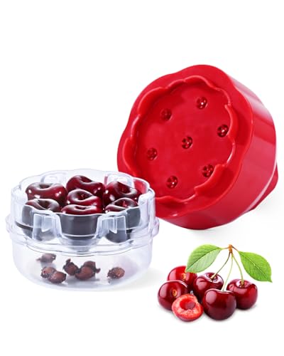 Cherry Pitter Tool with 7 Holes for Efficient Fruit Pitting