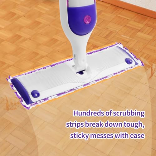10-Pack Disposable Mop Pads for Swiffer Power Mop - White Violet