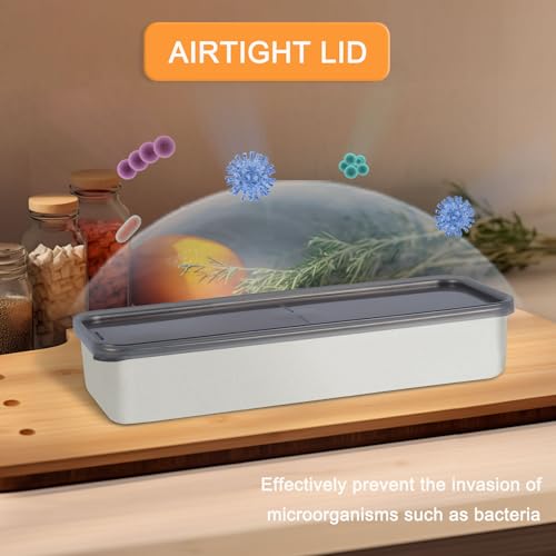 Verveia Stainless Steel Bacon Container - Airtight Fridge Storage Box