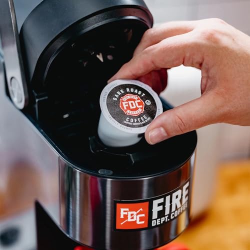 Fire Department Coffee Dark Roast Coffee Pods, 24 Count (2 Packs of 12)