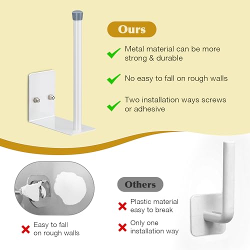 Stainless Steel Hat Hooks - 2 Pack Wall-Mounted Hat Organizer