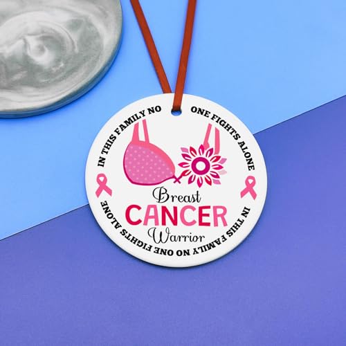 Breast Cancer Awareness Ceramic Ornament Survivor Keepsake Christmas Gift