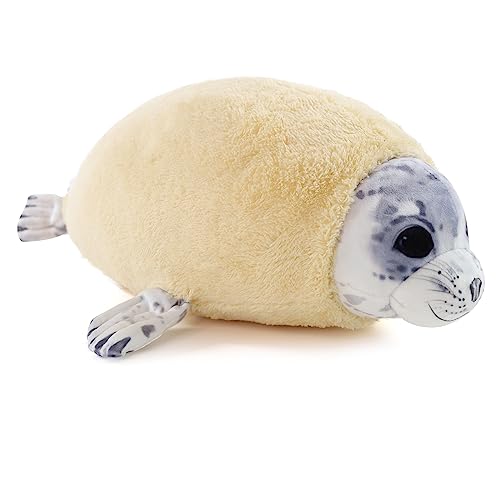 Furvana Chubby Blob Young Seal Pillow - Soft Plushie, Small 12in