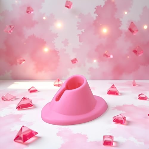 Jizlan Anti-Spill Nail Polish Bottle Holder - Soft Rubber Manicure Stand