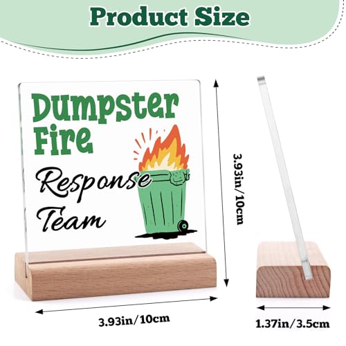 Funny Boss Acrylic Sign with Wooden Stand Desk Decor Gift
