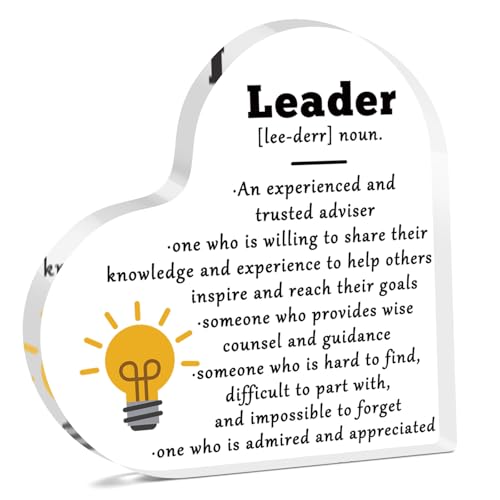 Acrylic Boss Appreciation Plaque - Thank You Gift for Leaders