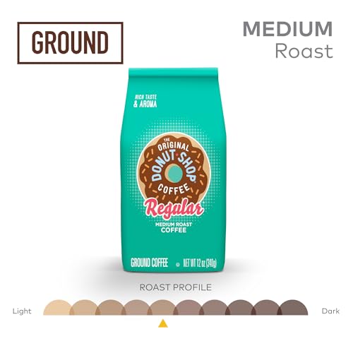 The Original Donut Shop Medium Roast Ground Coffee, 12 oz Bag