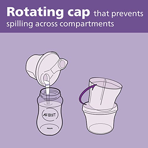 Philips Avent Formula Dispenser and Snack Cup, Grey - 1 Count