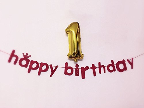 Glanzzeit 16 Inch Gold Foil Balloons for Party Decor A-Z & 0-9