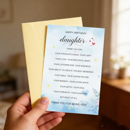 Heartfelt Birthday Card for Daughter | Special Milestone Celebrations