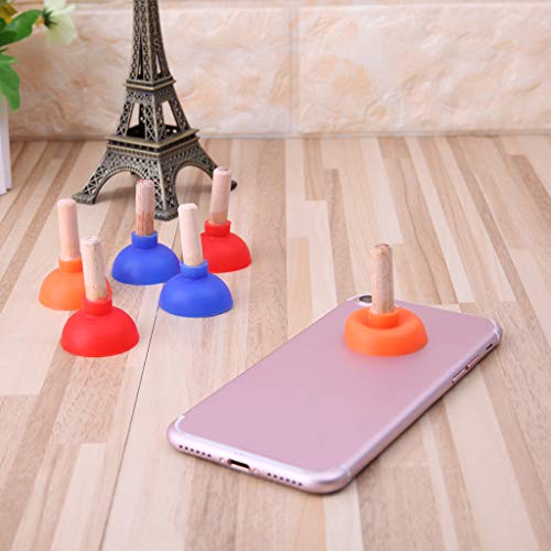 Mini Colorful Toilet Shape Phone Holder Sucker Stand