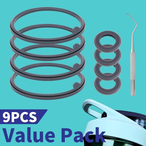 9PCS Shaker Bottle Gasket Replacement for BlenderBottle Strada Shaker Cup Stainless Steel Water Bottle£¬Wire Whisk Bottle Gasket£¬Compatible with Blender Bottle Strada Protein Shaker Bottle£¨Flip lid£©