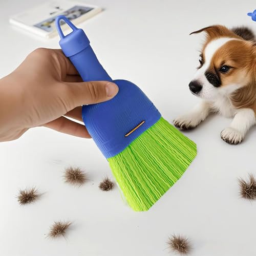 Handheld Whisk Broom with Durable Poly Fiber Bristles for Home and Car