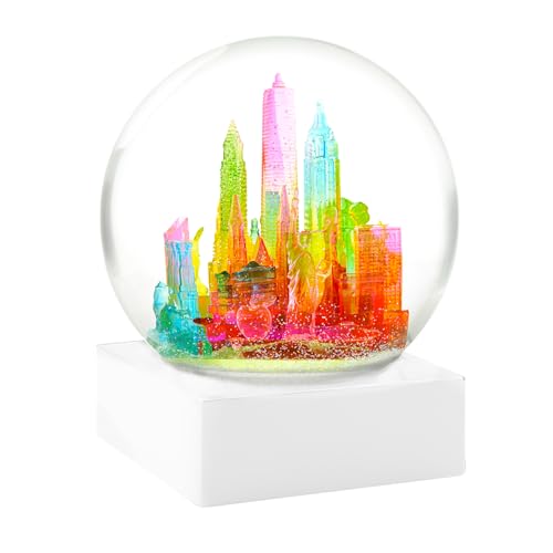 NYC Snow Globe - Hand-Blown Glass with Vibrant City Scene, 4.5 Inch
