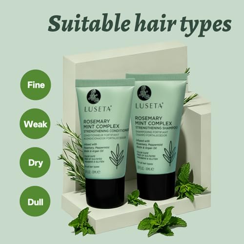 Luseta Rosemary Mint Travel Shampoo and Conditioner Set - 2 x 1.01 oz