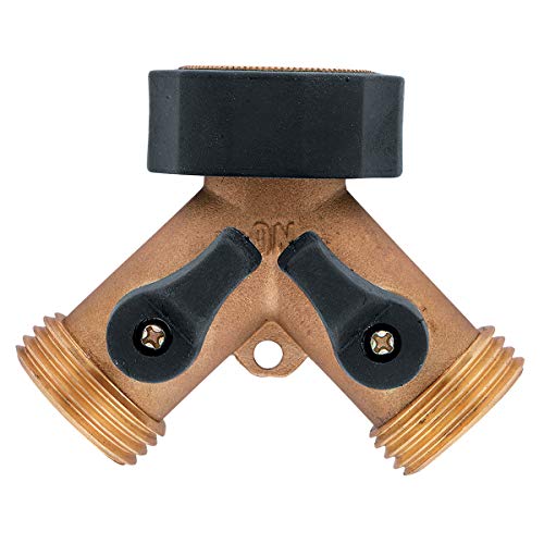 Orbit Brass Dual-Outlet Faucet Adapter - Heavy Duty 2-Way Splitter