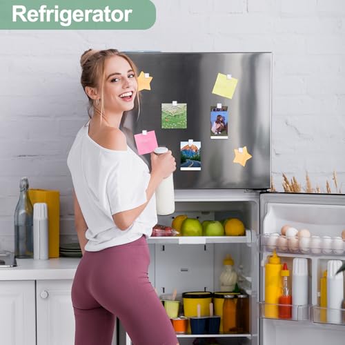 15 Pcs Clear Glass Fridge Magnets - Cute Decorative Holders