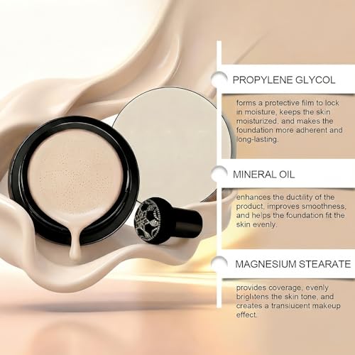 NovaCharm Ivory Cushion CC Foundation with Mushroom Sponge