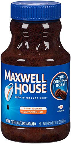 Maxwell House Instant Coffee, Original Roast, 12 oz (Pack of 4)