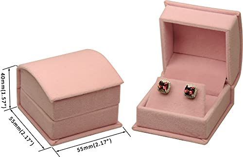 Luxury Pink Velvet Earring and Necklace Gift Box with Extra Packer