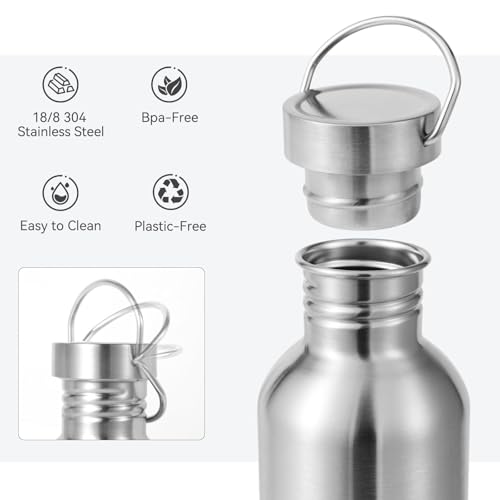 Volhoply 26oz Stainless Steel Water Bottle - BPA Free, Reusable