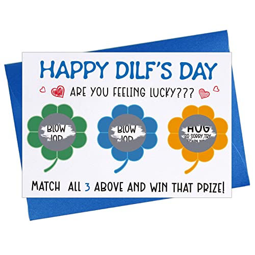 FLYAB Naughty Scratch Off Father's Day Card for Husband - Funny Greeting Card with Envelope