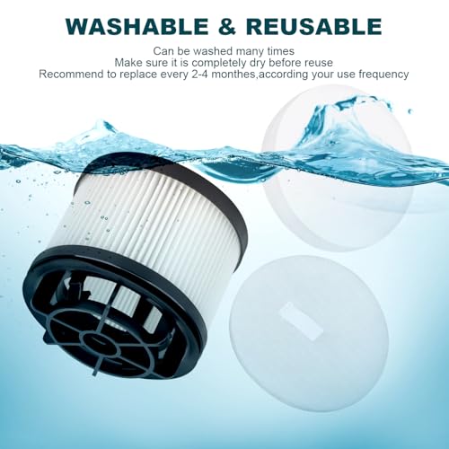 LEVOIT LVAC-200 Replacement Filters - 2 Post-Motor & 2 Pre-Motor Filters