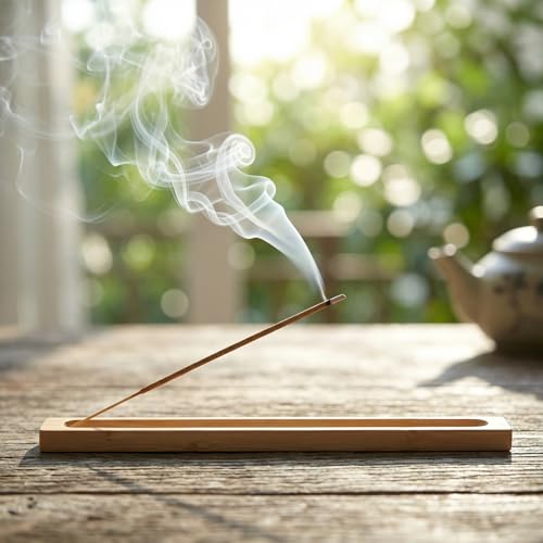 Natural Bamboo Incense Holder Set for Sticks - 2 PCS