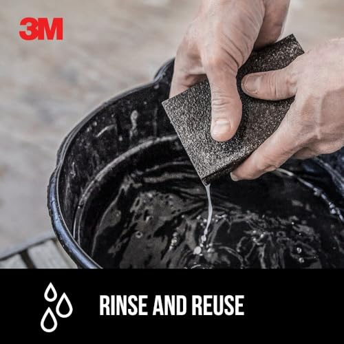 3M Drywall Sanding Sponge, Fine/Medium Grit, 4-7/8 x 2-7/8 in (Pack of 2)