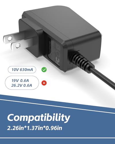 Superer 10V Replacement Power Adapter for Bissell Pet Stain Eraser Models 2837-3183