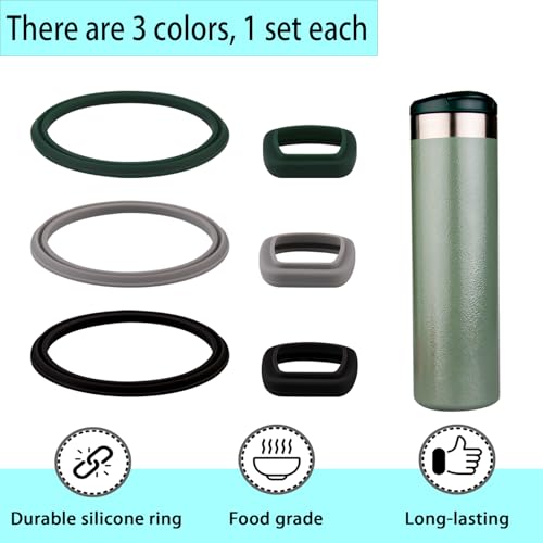 (7 Pack) ubber Seal Replacement for Stanley AeroLight Transit Bottle,Seal Gasket for Stanley AeroLight 16oz/20oz Transit Bottle Leak Proof Insulated Travel Tumbler