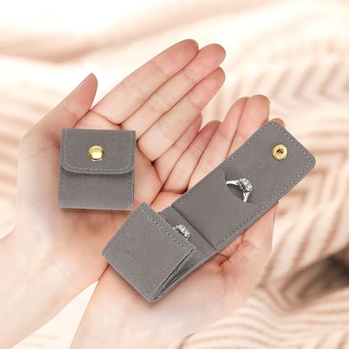KUKUVR Mini Travel Jewelry Organizer Bag - Compact 4 Compartment