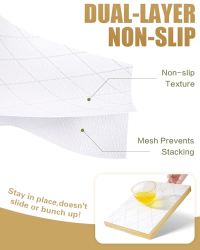 Non-Adhesive Non-Slip Drawer and Shelf Liners | Waterproof & Washable