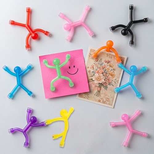 Colorful Humanoid Fridge Magnets - 10 Pcs Cute Magnetic People