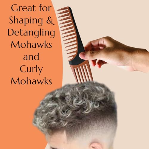 ALAZCO Duo Detangling & Hair Lifting Comb - Wide Tooth Styling Tool