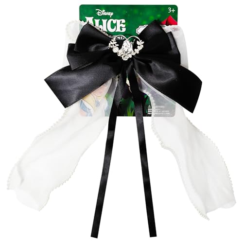 LUV HER Alice in Wonderland Hair Bow with French Clip for Girls