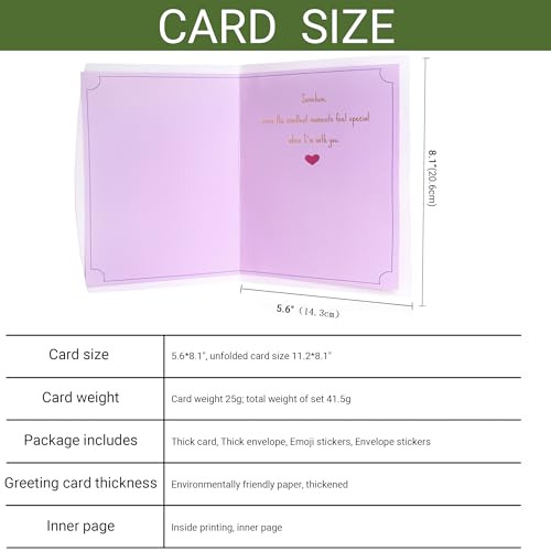 Gold Foil Birthday Card for Boyfriend or Girlfriend