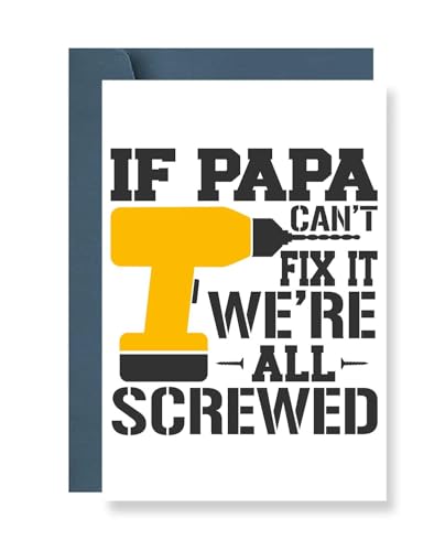Funny Drill Theme Father's Day Card for Dad & Grandpa