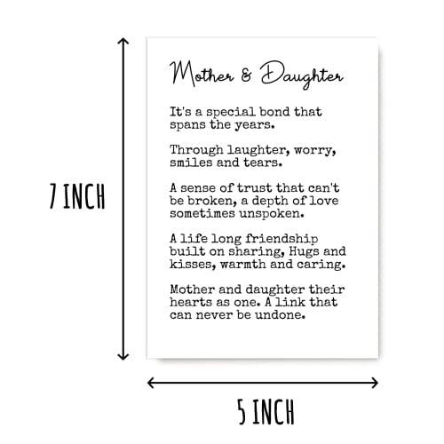 Mother And Daughter Greeting Card - Meaningful Birthday And Mother's Day Card