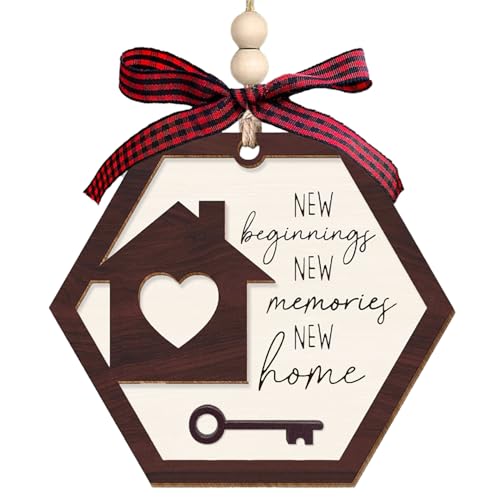 Customizable Wooden Housewarming Gift - New Beginnings Sign
