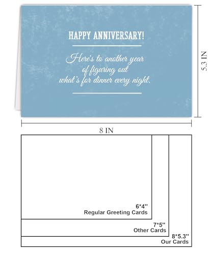 Funny Anniversary Card for Couples - Humorous & Heartfelt