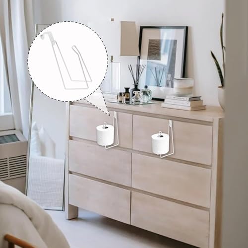 Abvsdu White Over The Tank Toilet Paper Holder Stand Bathroom Storage Dispenser