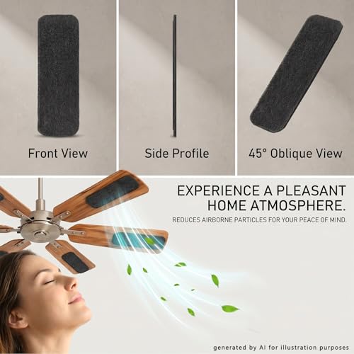 10 Pack Ceiling Fan Filter Pads for Air Purification & Dust Reduction