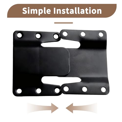 GOROBU 4-Piece Sectional Couch Connectors, Black Metal Interlocking Clips
