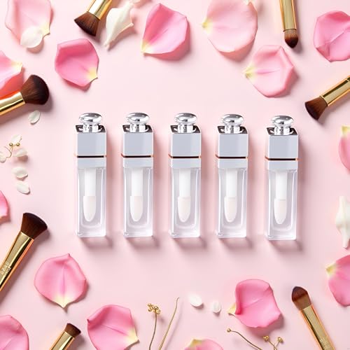 Transparent Lip Gloss Tubes 3ml Refillable Containers 6 Pack