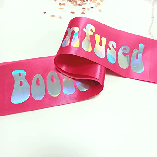 Boozed & Confused Sash for Bachelorette Party - Retro 70s Design